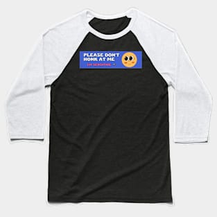 Sensitive Smiley Face Baseball T-Shirt